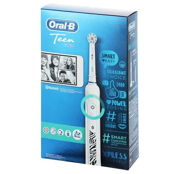 Электрическая зубная щетка Braun Smart Teen, белый
