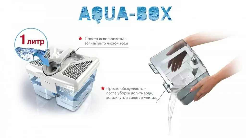 Aspirator cu spălare Thomas Wave XT Aqua-Box, negru/roșu