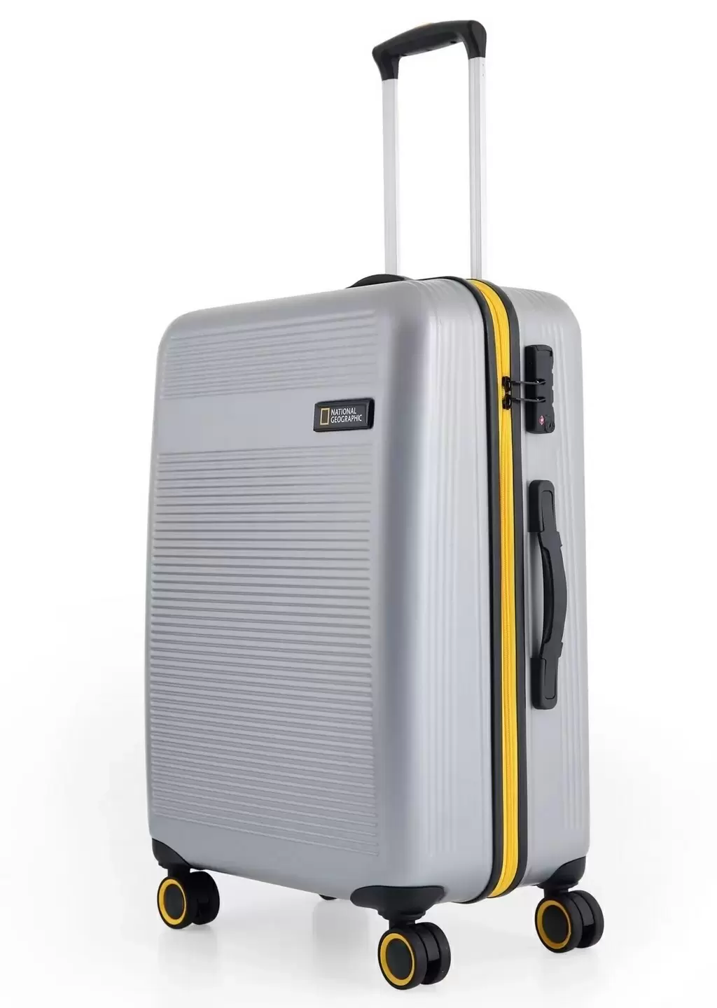 Комплект чемоданов National Geographic N-2004 Set, серебристый