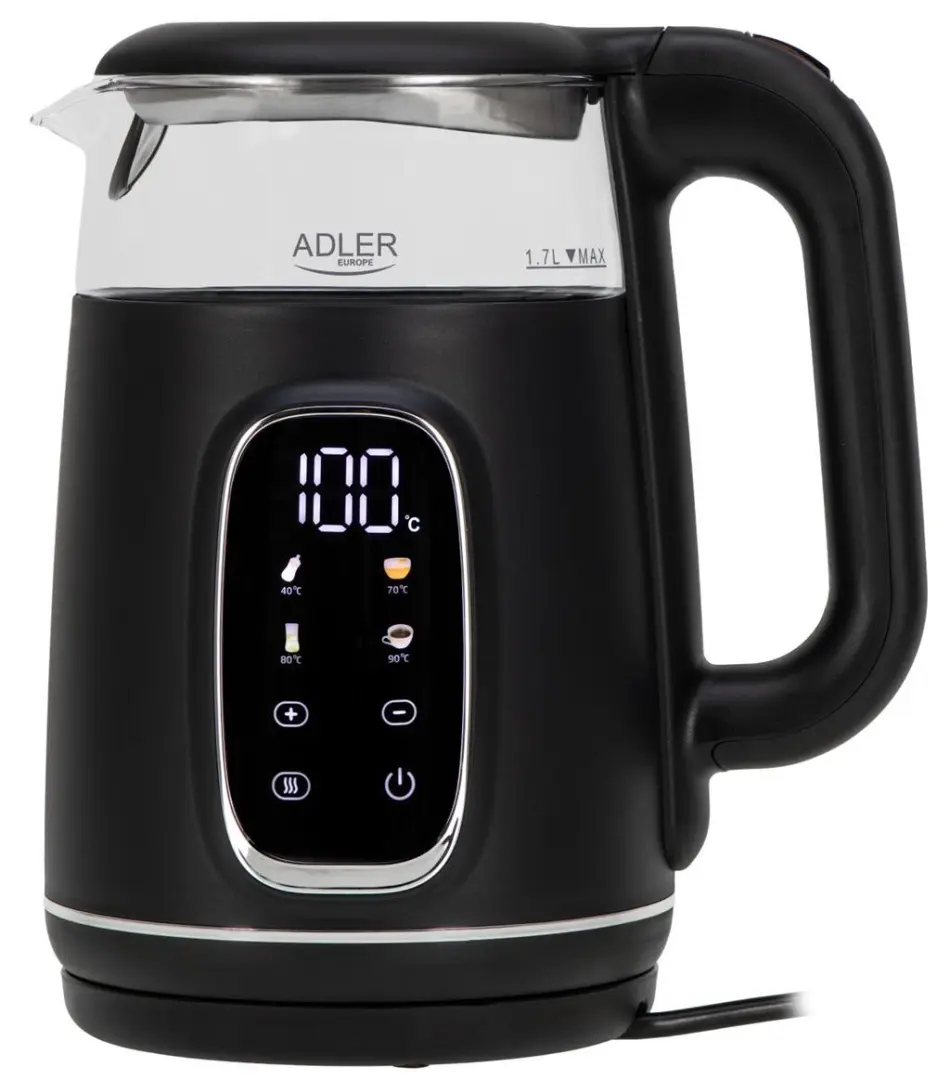 Fierbător de apă Adler AD-1305, negru