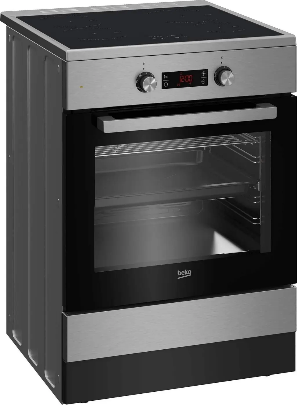 Электрическая плита Beko FSM69301XCT, нержавеющая сталь на tehnoparc.md Электрическая плита Beko FSM69301XCT, нержавеющая сталь