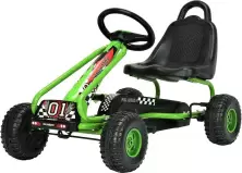 Kart cu pedale Costway TY327797GN, verde/negru