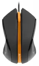 Мышка A4Tech N-310-1, черный/оранжевый