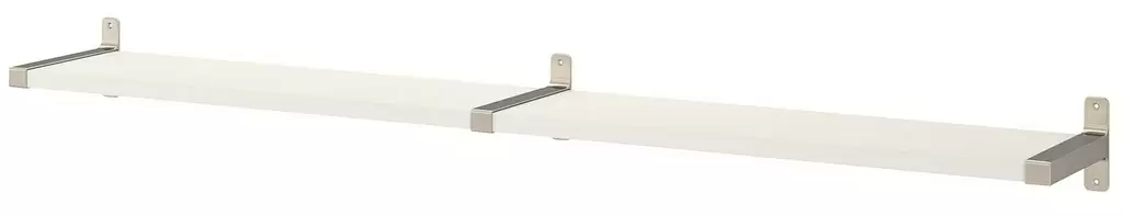 Полка IKEA Bergshult/Granhult 160x20см, белый/никелированный