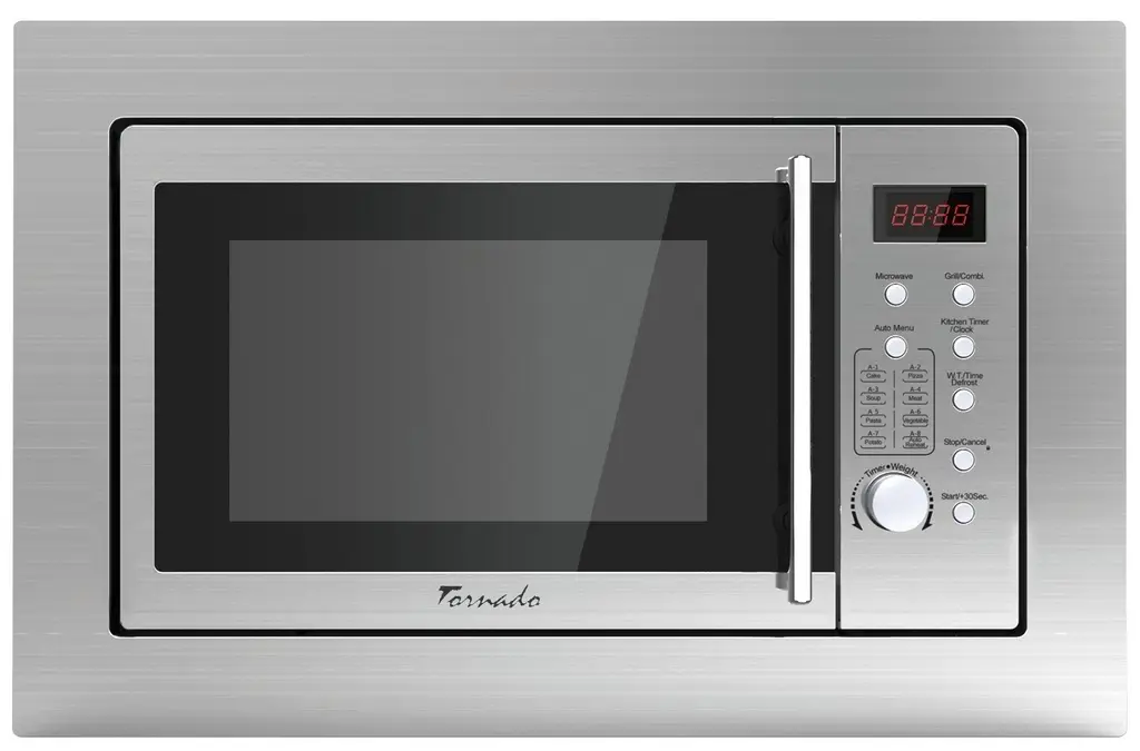 Cuptor cu microunde incorporabil Tornado MWO-BI23D, inox pe tehnoparc.md Cuptor cu microunde incorporabil Tornado MWO-BI23D, inox