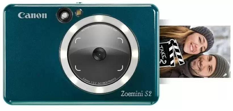 Aparat foto cu imprimare instantanee Canon Zoemini 2 S2 ZV223, verde