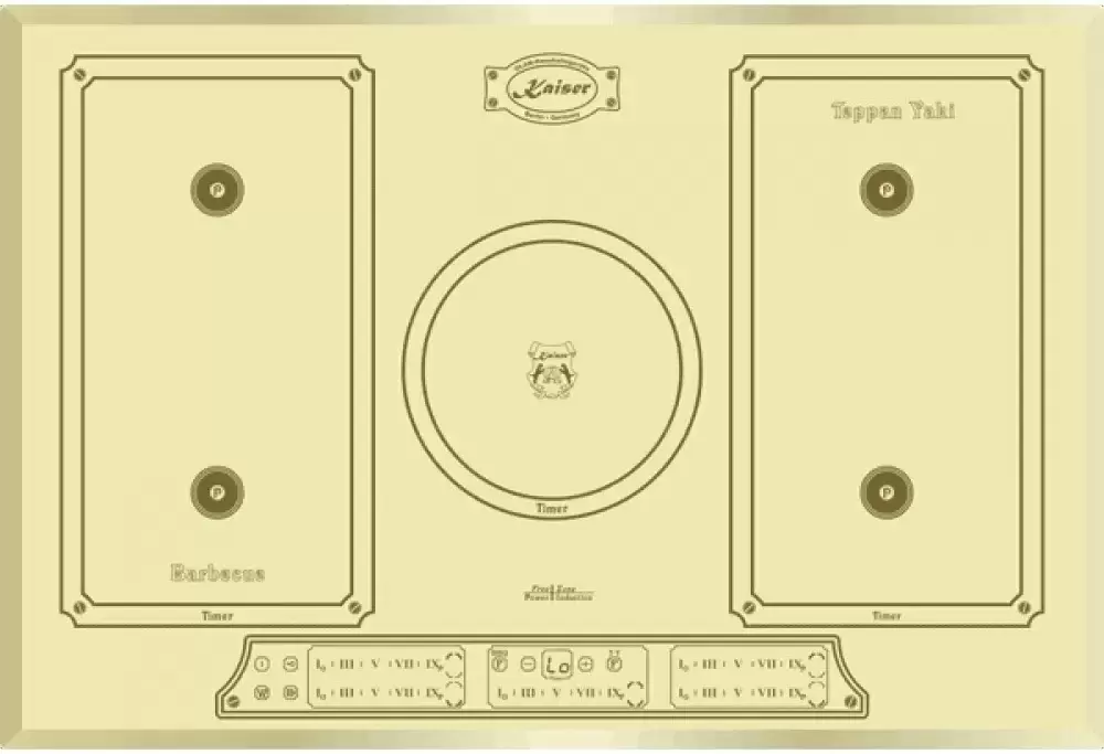 Индукционная панель Kaiser KCT 7797 FI Elf Em, слоновая кость