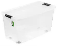 Container de depozitare Keeeper Konrad 83L, transparent pe tehnoparc.md Container de depozitare Keeeper Konrad 83L, transparent