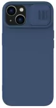 Husă de protecție Nillkin Apple iPhone 14 Plus CamShield Silky Silicone Case, albastru