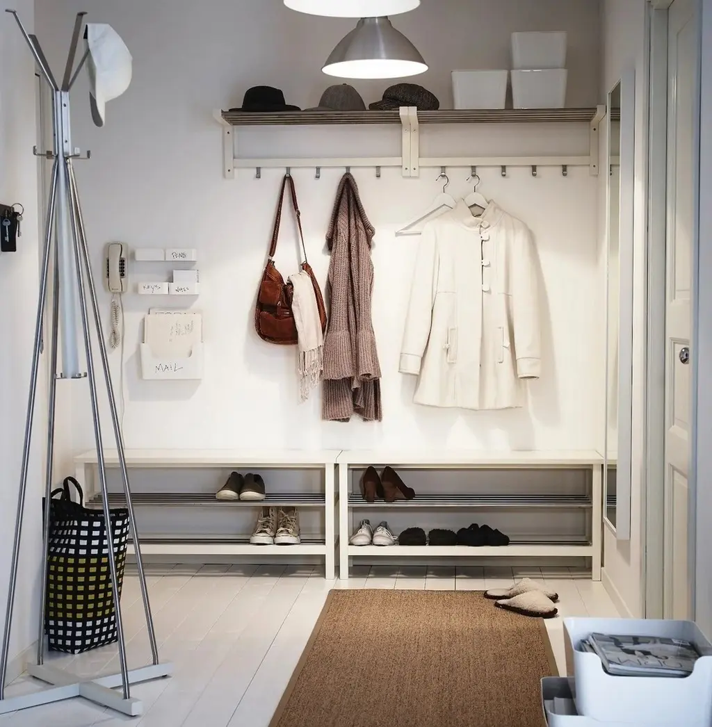 Cuier IKEA Tjusig 79cm, alb