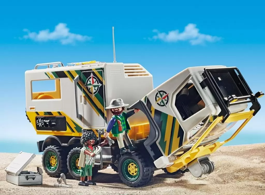 Mașină Playmobil Outdoor Expedition Truck, alb