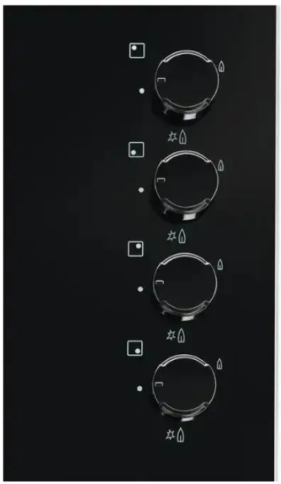 Plită incorporabilă cu gaz Electrolux EGG6407K, negru