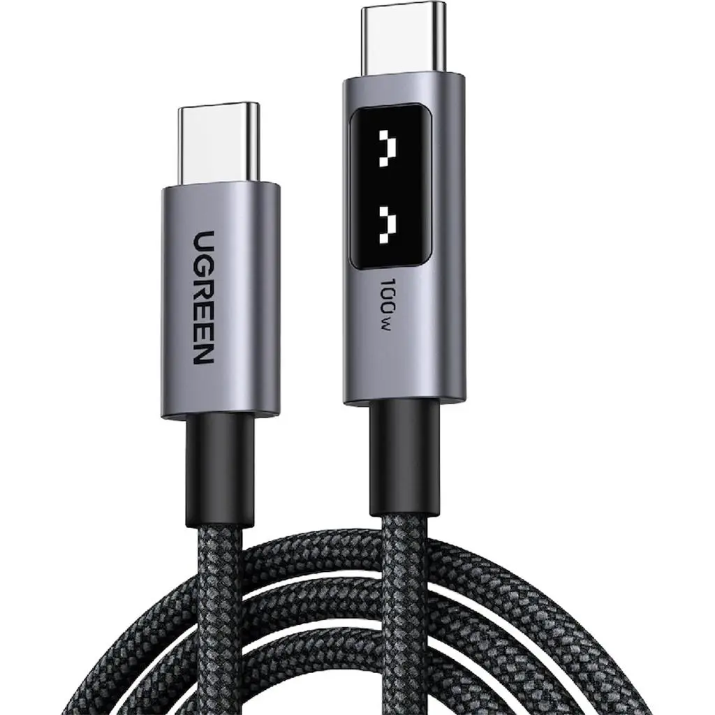 Cablu USB Ugreen Uno Series Type-C to Type-C 2m, negru pe tehnoparc.md Cablu USB Ugreen Uno Series Type-C to Type-C 2m, negru