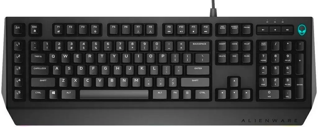 Tastatură Dell Alienware Advanced Gaming AW568, negru