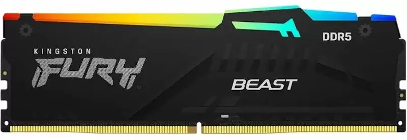 Memorie Kingston Fury Beast RGB 64GB (2x32GB) DDR5-6400MHz, CL32-39-39, 1.4V