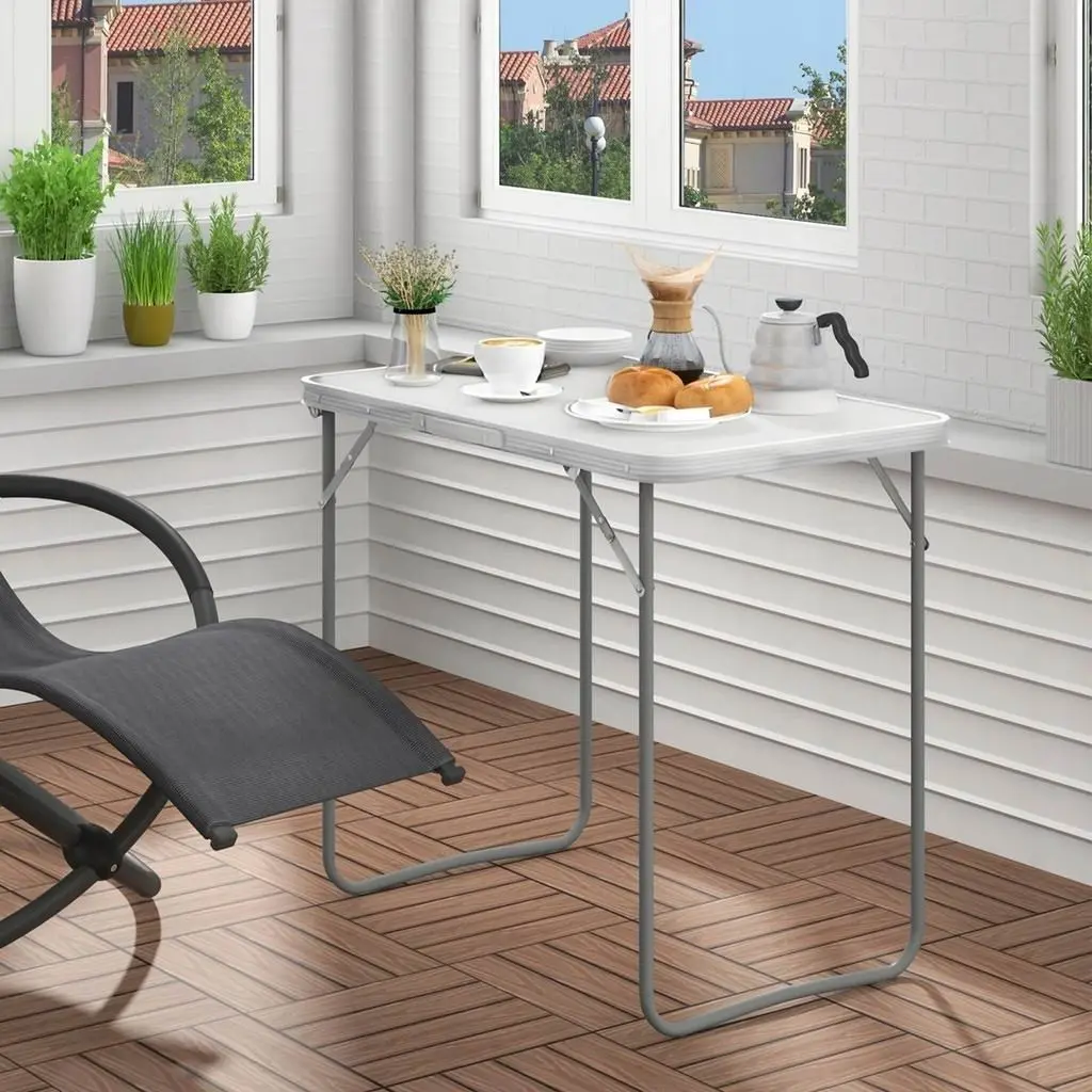 Masă pliantă Trizand S23500, alb pe tehnoparc.md Masă pliantă Trizand S23500, alb