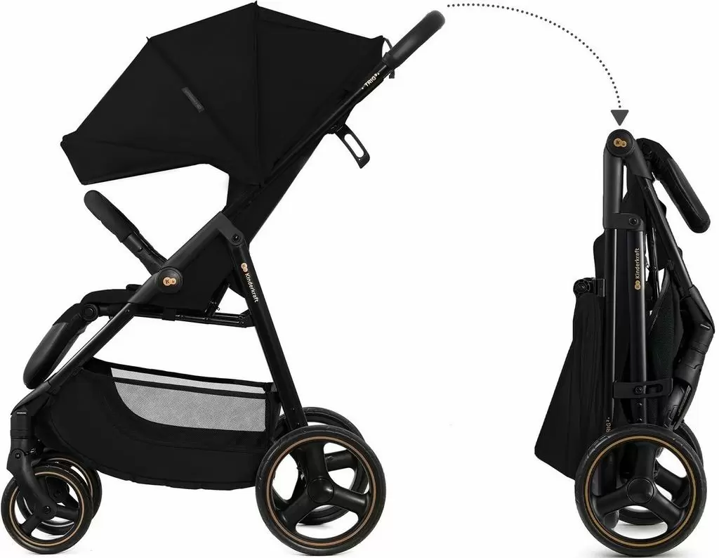 Коляска KinderKraft Stroller Trig 3, черный