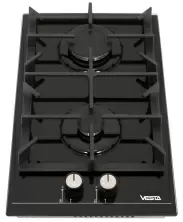 Газовая панель Vesta BHF3060ICG/BL, черный
