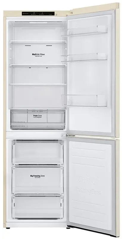 Холодильник LG GW-B509SEZM, бежевый
