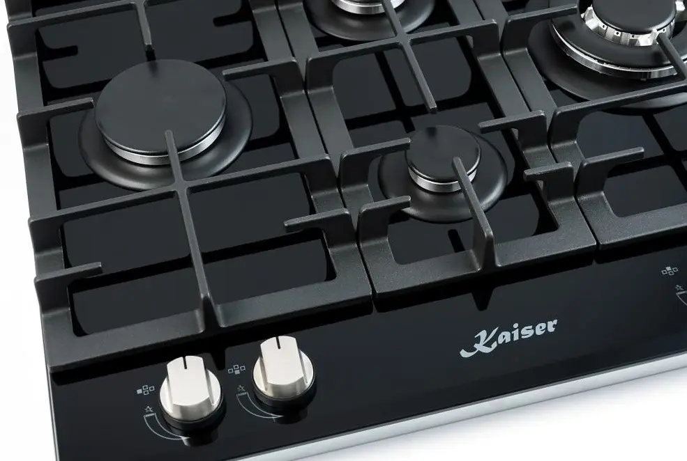 Plită incorporabilă cu gaz Kaiser KCG 6394 Turbo Romb, negru