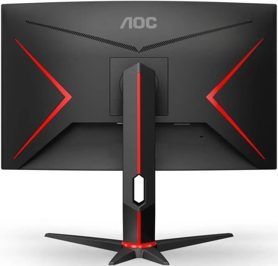 Монитор Aoc C24G2U/BK, черный/красный