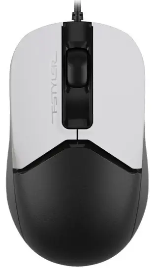 Mouse A4Tech FM12S, negru/alb