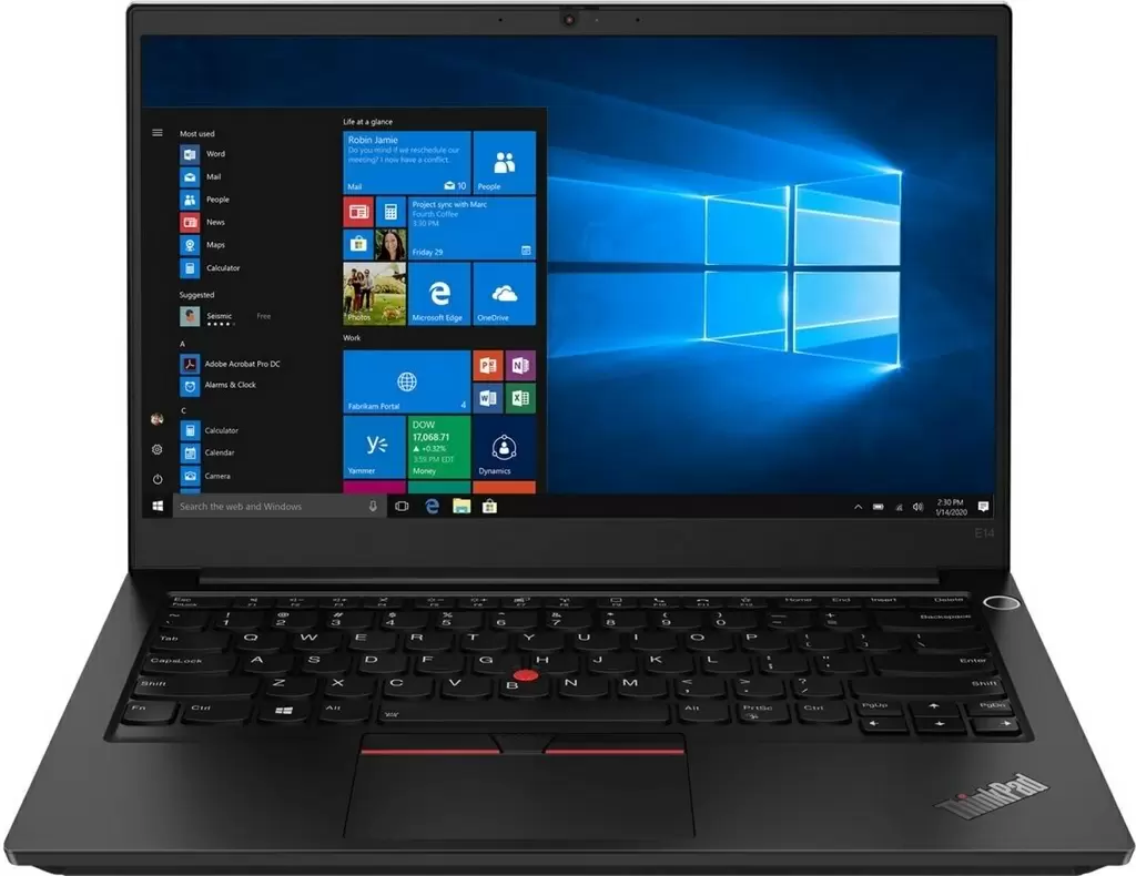 Ноутбук Lenovo ThinkPad E14 Gen 2 (14"/FHD/Core i7-1165G7/16GB/512GB/Intel Iris Xe), черный