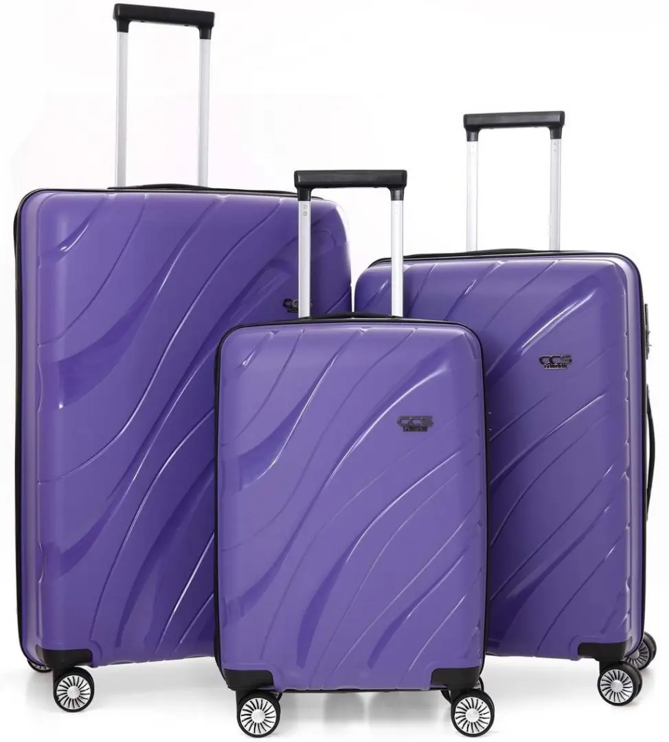 Комплект чемоданов CCS 5223 Set, фиолетовый