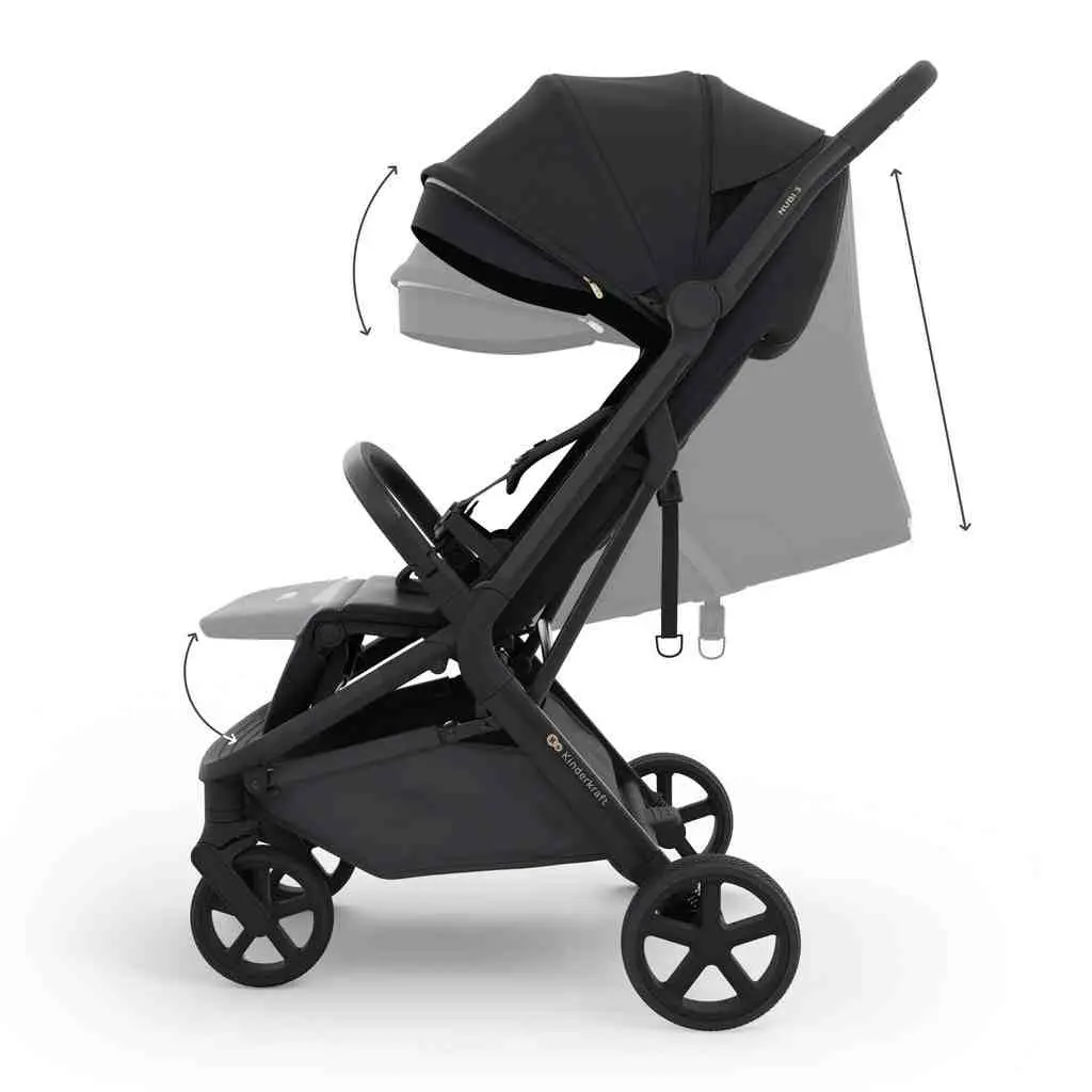 Коляска KinderKraft Nubi 3, черный