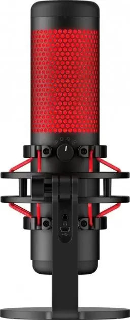 Микрофон HyperX QuadCast, черный/красный