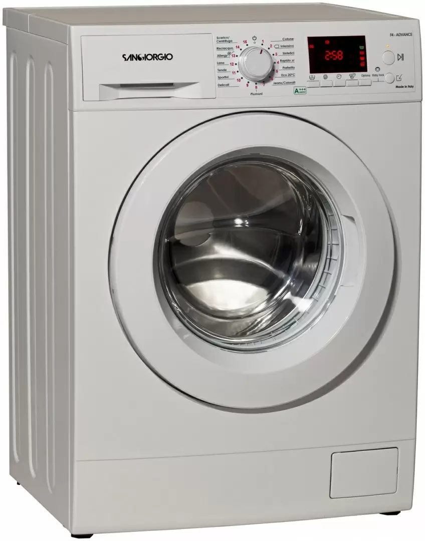 Maşină de spălat rufe Sangiorgio F 1012D, alb
