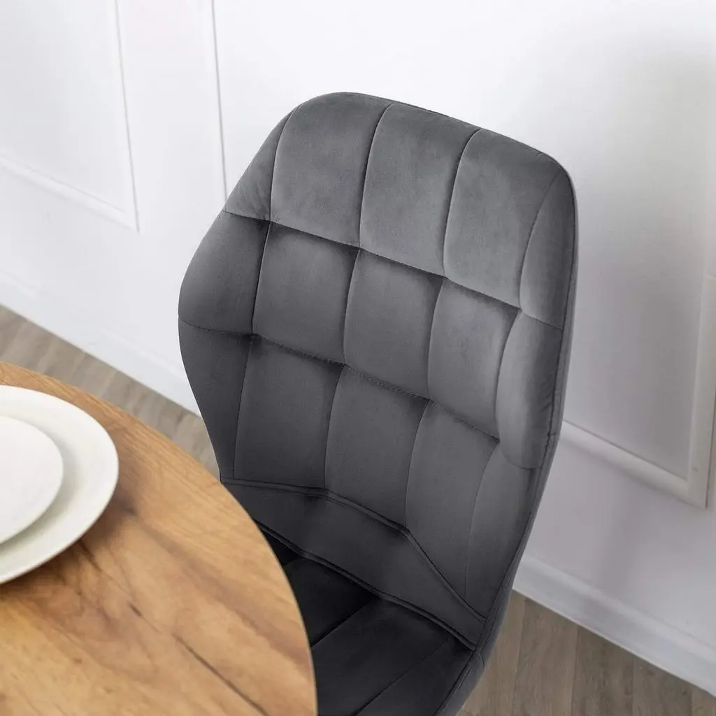 Scaun Mebel Elite Lucky, gri/negru