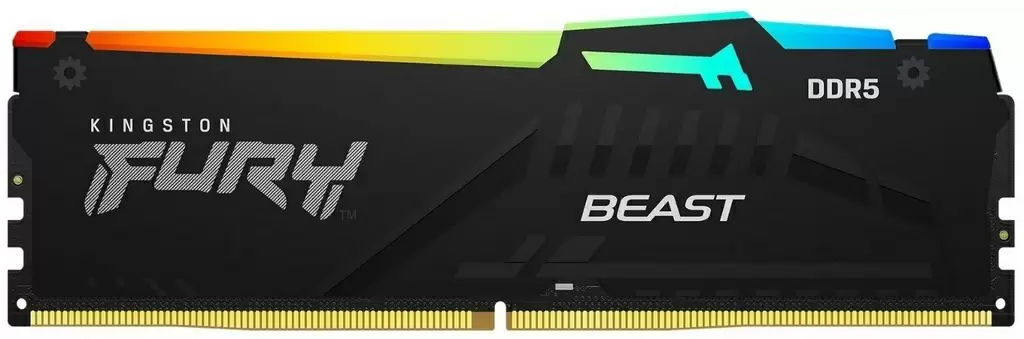 Оперативная память Kingston Fury Beast RGB 32GB DDR5-5200MHz, CL40-40-40, 1.25V