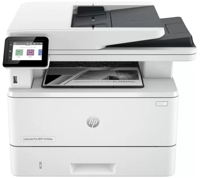 Multifuncțională HP LaserJet Pro 4103fdn, alb