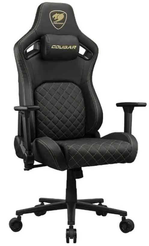 Scaun gaming Cougar Defensor Gold, negru/auriu
