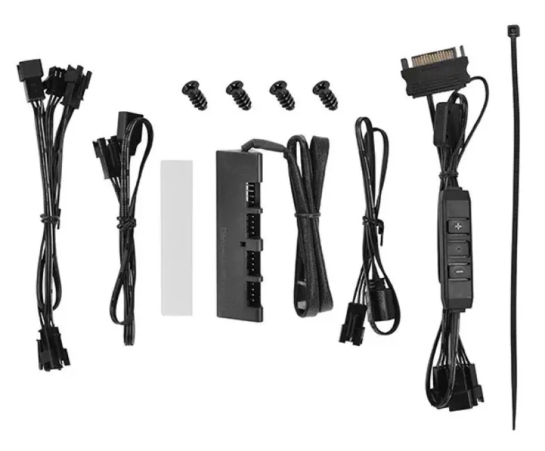 Ventilator de carcasă Deepcool CF120-3IN1, negru