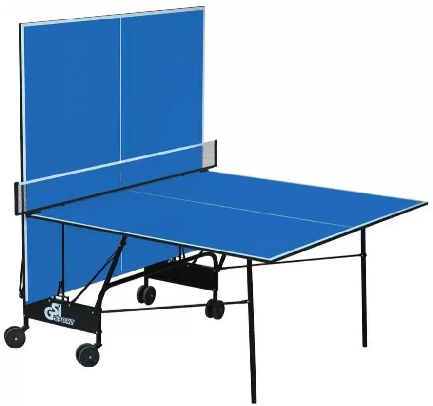 Masă de tenis GSI Sport Compact Light Gk-4 Indoor, albastru