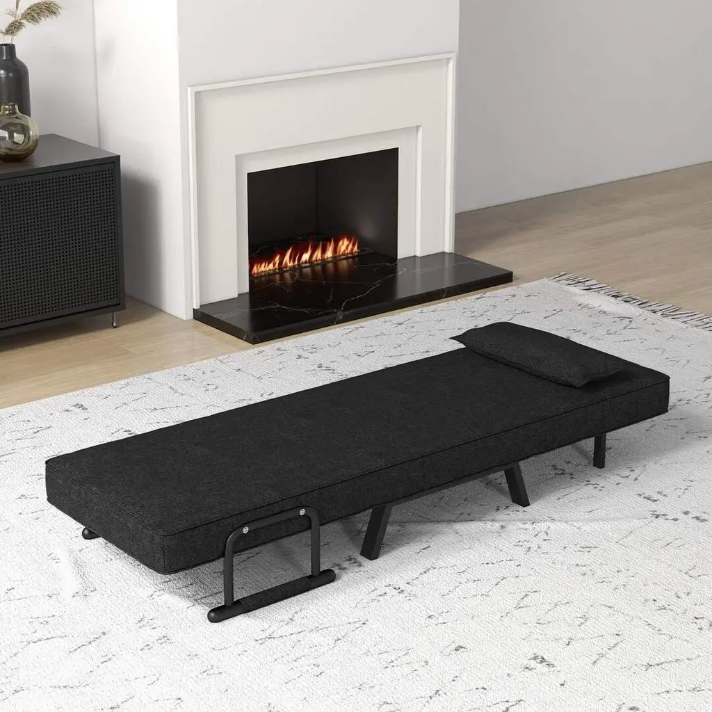 Fotoliu Costway HV10417HS, negru