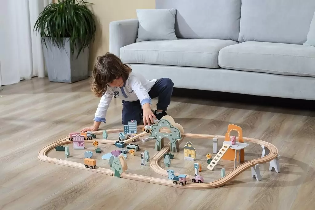 Игровой набор Viga Toys PolarB Train 44067, цветной