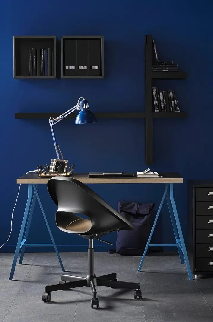 Scaun de birou IKEA Eldberget/Malskar rotativ, negru