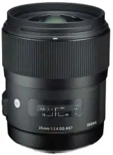 Obiectiv Sigma AF 35mm f/1.4 DG HSM ART F/Sony-E, negru