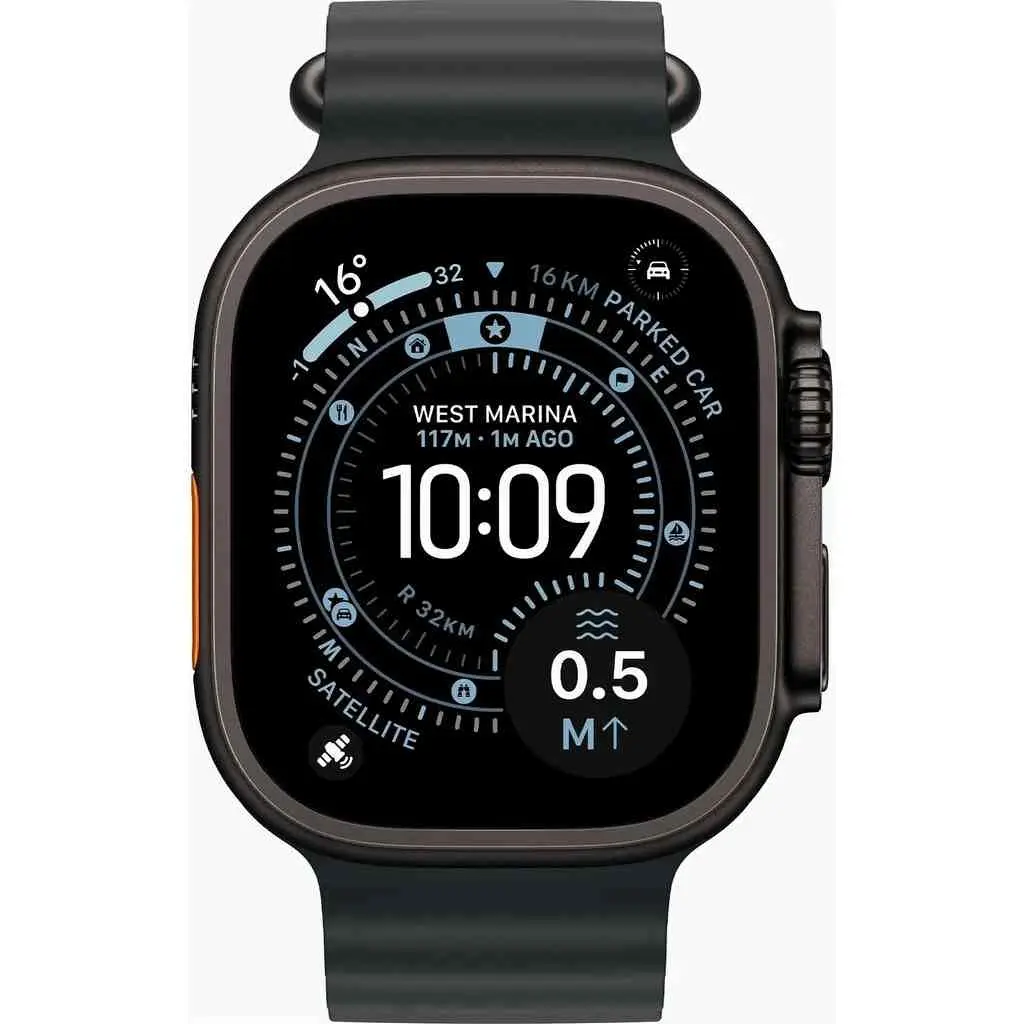 Умные часы Apple Watch Ultra 3 GPS + Cellular 49mm Black Titanium Case with Black Ocean Band