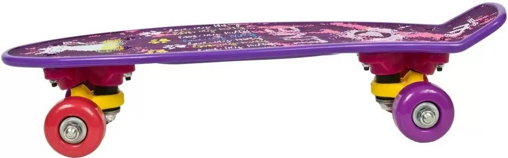 Скейтборд Enero Mini Love Kitty, фиолетовый