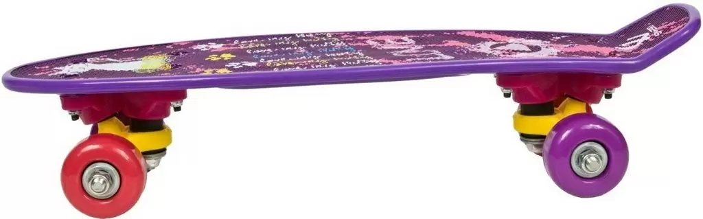 Skateboard Enero Mini Love Kitty, violet