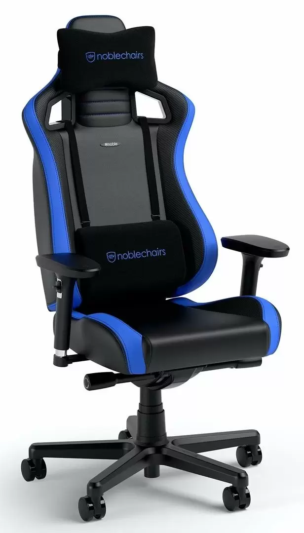 Scaun gaming Noblechairs Epic Compact NBL-ECC-PU-BLU, negru/albastru