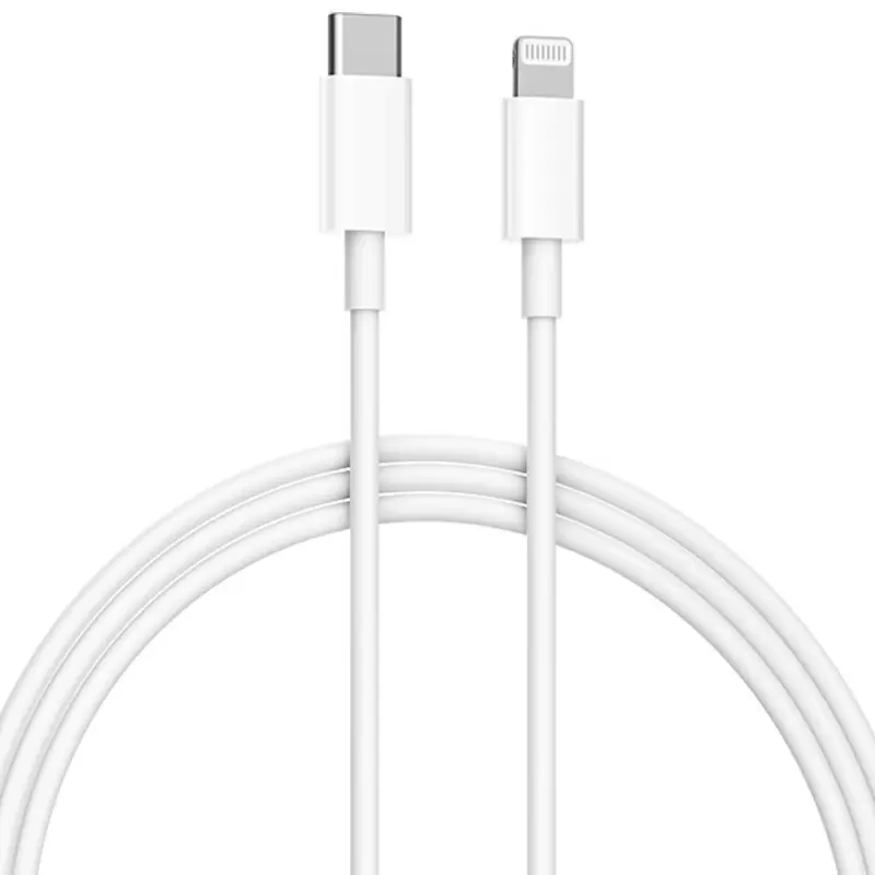 Cablu USB Xiaomi Mi USB-C to Lightning Cable 1m, alb