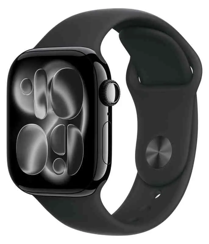 Умные часы Apple Watch Series 11 GPS 46mm Jet Black Aluminium Case with Black Sport Band S/M