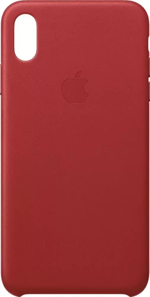 Чехол Apple iPhone XS Max Leather Case, красный