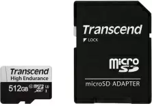 Card de memorie flash Transcend MicroSD Class 10 UHS-I + SD adapter, 512GB