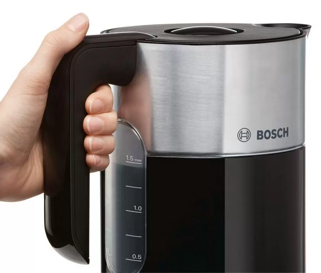 Электрочайник Bosch TWK8613P, черный/нержавеющая сталь